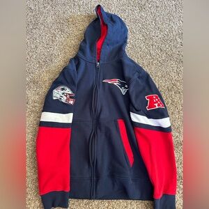 GIII New England Patriots Men’s Full Zip Hoodie - Small